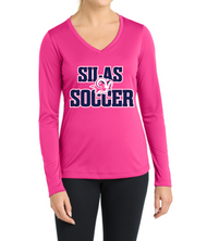 SILAS HS SOCCER LADIES DRIFIT LONGSLEEVE T-SHIRT LAST353LS (PINK)