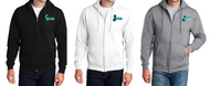 THOMAS MS SPIRITWEAR ZIP-HOODED SWEATSHIRT PC78ZH