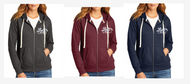 LUCKY 13 SCRAMBLE LADIES FULL ZIP HOODIE DT8103