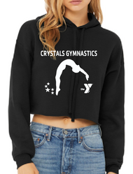 CRYSTALS GYMNASTICS LADIES CROP HOODIE BC7502