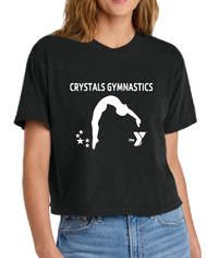 CRYSTALS GYMNASTICS LADIES BOXY T-SHIRT 3023CL