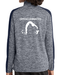 CRYSTALS GYMNASTICS YOUTH 1/4 ZIP PULLOVER YST397