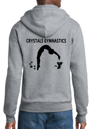 CRYSTALS GYMNASTICS MENS FULL ZIP HOODIE PC78ZH