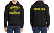 HUDTLOFF MS FUNDRAISER HOODED SWEATSHIRT PC78H (SUPER FAN LOGO)