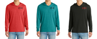 23 KITCHENS TRI LONGSLEEVE HOOD T-SHIRT DM139