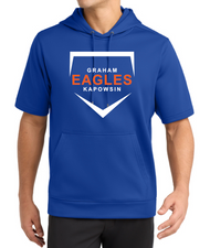 GK BASEBALL DRIFIT SHORTSLEEVE HOODED SWEATSHIRT ST251