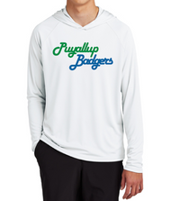 BADGERS BASEBALL PULLOVER HOODED TEE PC380H