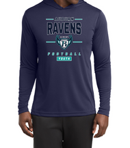 AUBURN RAVENS YOUTH FOOTBALL HOODED DRIFIT LONGSLEEVE T-SHIRT ST358
