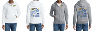 FOUR HEROES ELEMENTARY 26 ZIP-HOODED SWEATSHIRT PC78ZH