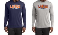 LAKES HS FOOTBALL 26 HOODED DRIFIT LONGSLEEVE T-SHIRT ST358