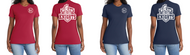 ST. FRANCES CABRINI LADIES T-SHIRT LPC55 (LOGO 2-A)