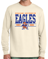 GK FOOTBALL VINTAGE LOGO LONGSLEEVE  T-SHIRT 8400