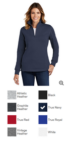 OLYMPIA GARDEN CLUB LADIES 1/4 ZIP SWEATSHIRT