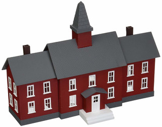 783 HO Scale Model Power Little Red School House Built-Up