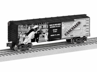 1938210 O Scale Lionel Kiss the War Goodbye Boxcar