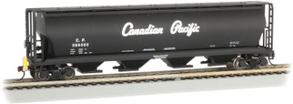 73804 HO Scale Bachmann Cylindrical 4-Bay Grain Hopper w/FRED-Canadian Pacific #386502