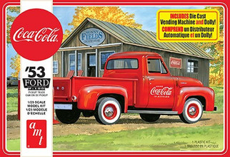 AMT1144 AMT '53 Ford F-100 Pickup Truck Coca-Cola 1/25 Scale Plastic Model Kit