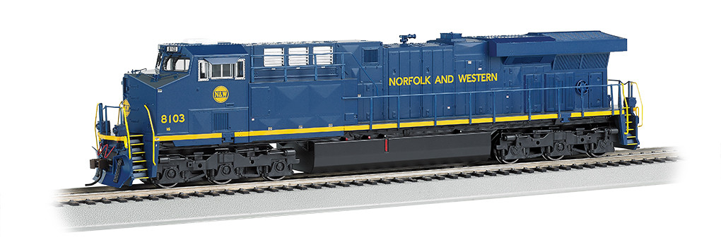 65408 HO Bachmann GE Es-44AC w/Ditch Lights Norfolk & Western