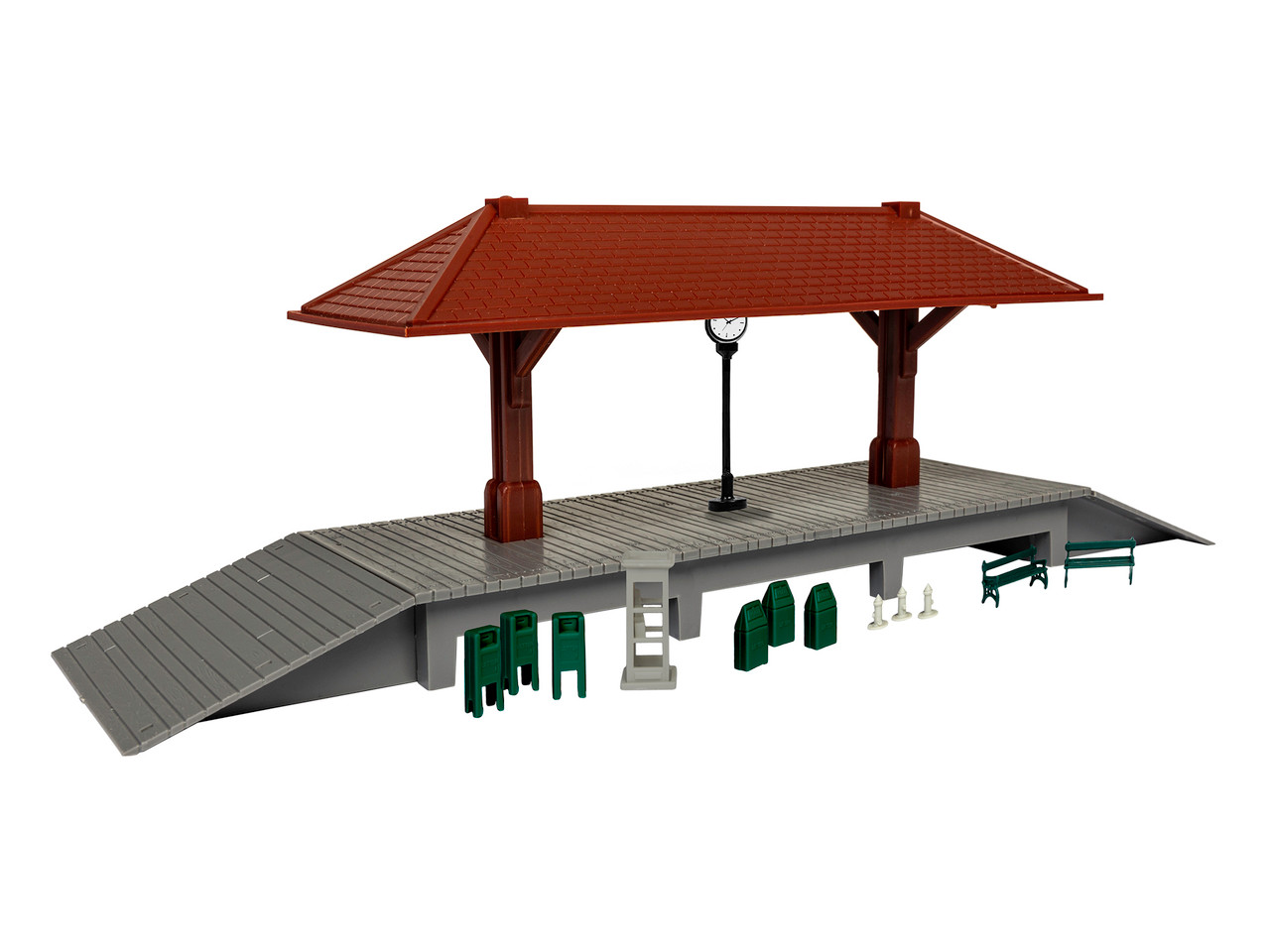 1967210 HO Scale Station Platform Kit T and K Hobby