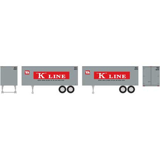 7941 HO Scale Roundhouse 25' Trailers-K-Line (2)