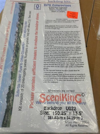 U022 O, S Scale SceniKing Backdrop Kit
