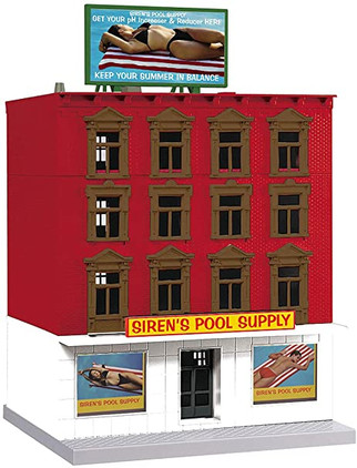30-90607 O Scale MTH RailKing 4-Story Building-Siren's Pool Supply