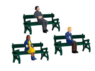 1930190 O Scale Lionel Sitting People w/Benches 6-Pack