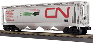 30-75682 O Scale MTH RailKing 4-Bay Cylindrical Hopper Car-Canadian National