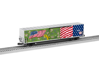 2026340 O Scale Lionel Kansas City Southern LED 60' Flag Boxcar