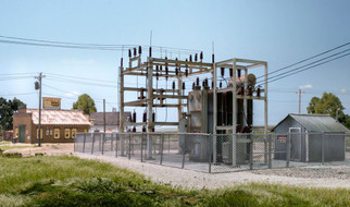 US2283 O Scale Woodland Scenics Utility System Substation