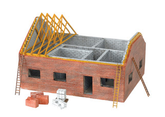 35105 HO Scale Bachmann Residential Building Site