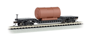 71395 N Scale Bachmann 52' Center-Depressed Flat Car with Boiler