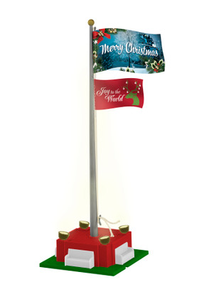 2129220 O Scale Lionel Christmas Joy Flagpole