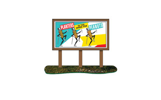 21002 N Scale Classic Metal Works Country Billboard-Planters Peanuts