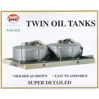 1569 N Scale Model Power Twin Oil Tanks Kit
