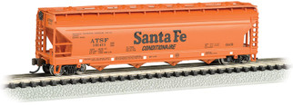 17564 N Scale Bachmann Santa Fe #101414 ACF 56' 4-Bay Center Flow Hopper