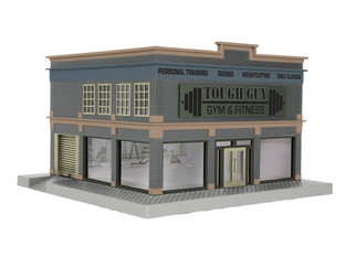 2229060 O Scale Lionel Tough Guy Gym & Fitness