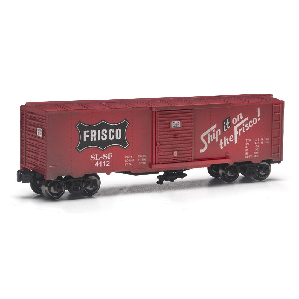 279-4416 O Scale Menards Frisco Weathered Boxcar - T and K Hobby