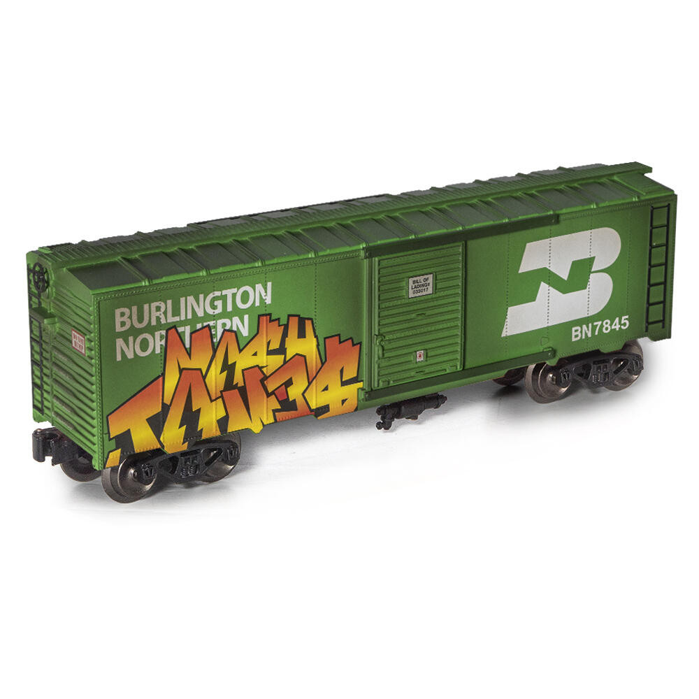 279-5774 O Scale Menards Burlington Northern Weathered Graffiti