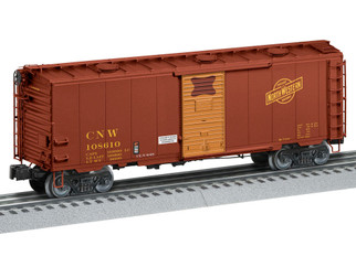 2126081 O Scale Lionel Chicago & Northwestern Roof-Hatch Boxcar #108610