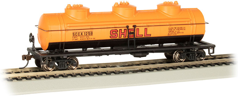 Normalisering Turbine klodset 17107 HO Scale Bachmann Shell #1258 40' 3-Dome Tank Car - T and K Hobby