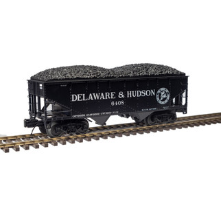 3001232-3 O Scale Atlas Premier 2-Bay Offset Hopper Delaware & Hudson #6441