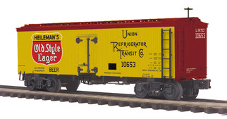 20-94485 O Scale MTH Premier 36' Woodsided Reefer Car-Old Style Beer