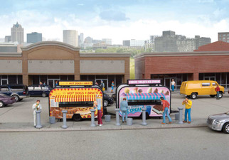 949-2905 HO Scale Walthers SceneMaster Ice Cream & Hot Dog Food Trailers