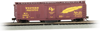16367 N Scale Bachmann Track Cleaning 50' Plug Door Box car-Western Pacific #56057