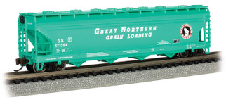 17562 N Scale Bachmann ACF 56' 4-Bay Center-Flow Hopper Continentall Polymers #3000