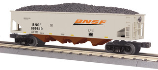 30-75684 O Scale MTH RailKing 4-Bay Hopper Car BNSF Car No. 699619