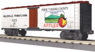 30-78228 O Scale MTH RailKing Modern Reefer Car-Adam's County Apples Car No. 101