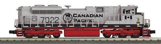 30-20946-1 O Scale MTH RailKing SD70ACe Imperial Diesel Engine w/ProtoSound 3.0-Canadian Pacific(Military Gray) No. 7022