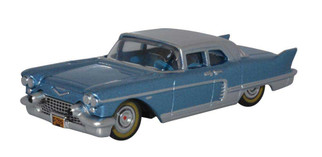 87CE57003 HO Scale Oxford Diecast 1957 Cadillac Eldorado Hard Top Copenhagen Blue